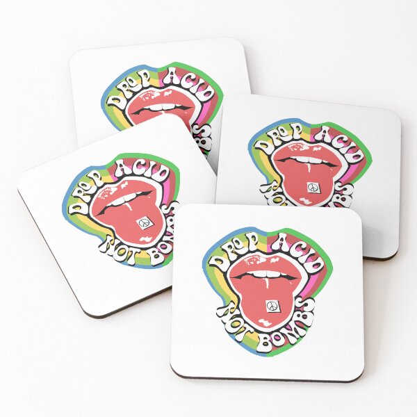 Item preview, Drop Acid Not Bombs | Trippy 70s Style, Retro Psychedelic, 60s 70s Hippie designed and sold by NobodysHero.