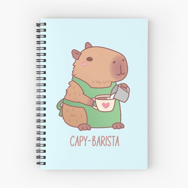 Item preview, Cute Capybara Barista Making Coffee designed and sold by rustydoodle.
