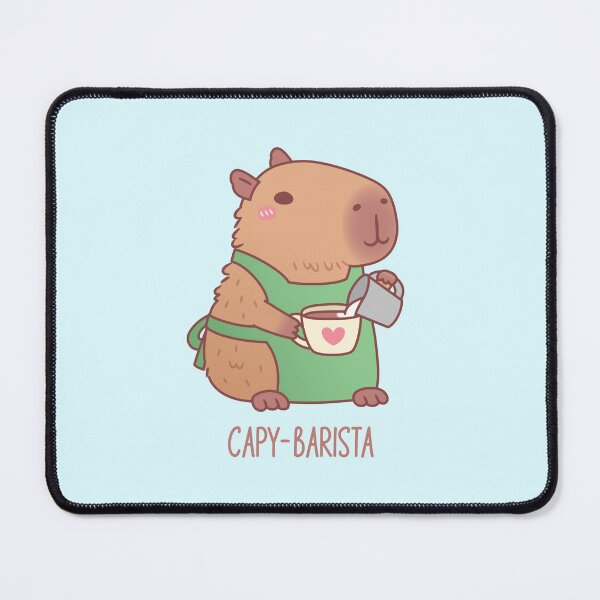 Item preview, Cute Capybara Barista Making Coffee designed and sold by rustydoodle.