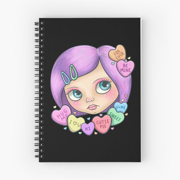 Item preview, Pretty Blythe Doll Face with Candy Hearts designed and sold by FreyaDraws.