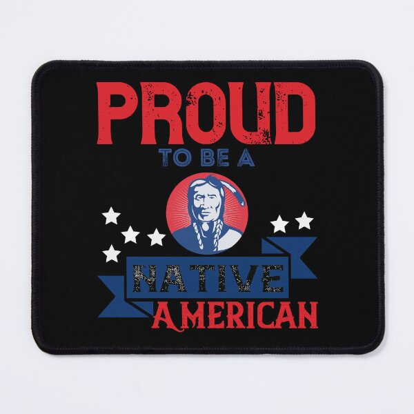 Item preview, Native America Heritage Month Proud To Be A Native American Black Background designed and sold by RockBeeDesigns.