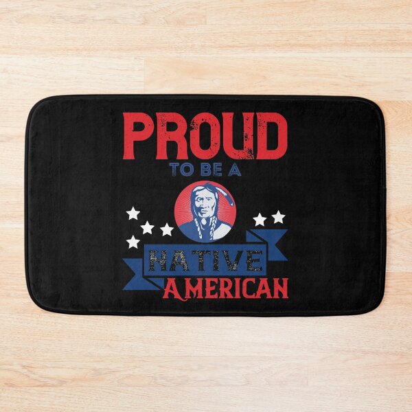 Item preview,  Native America Heritage Month Proud To Be A Native American Black Background designed and sold by RockBeeDesigns.