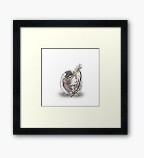 A Rat and a Daisy Framed Print