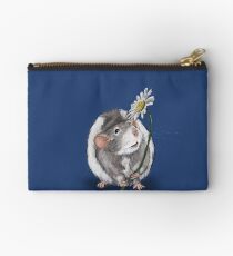 A Rat and a Daisy Zipper Pouch