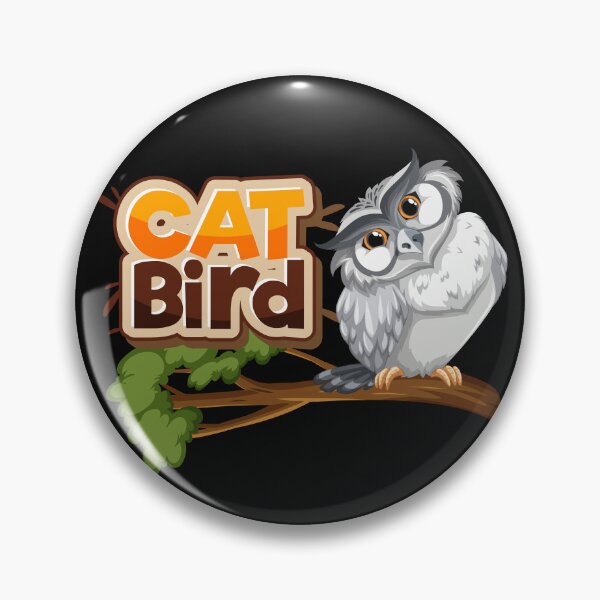 Item preview, White Owl With Cat Bird designed and sold by Uvi-Pro.
