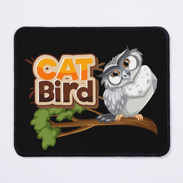 Item preview, White Owl With Cat Bird designed and sold by Uvi-Pro.