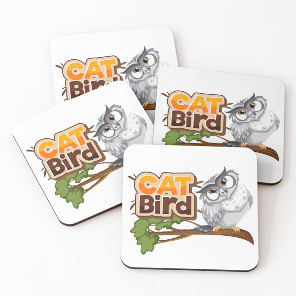 Item preview, White Owl With Cat Bird designed and sold by Uvi-Pro.