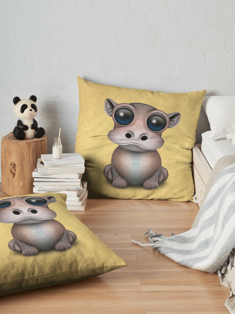 Alternate view of Cute Baby Hippo Floor Pillow