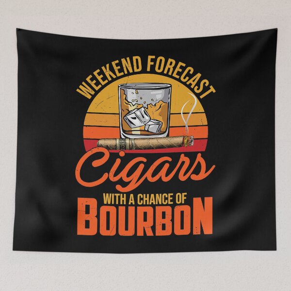 Item preview, Weekend Forecast Cigars With A Chance Of Bourbon designed and sold by Earthshaker-art.