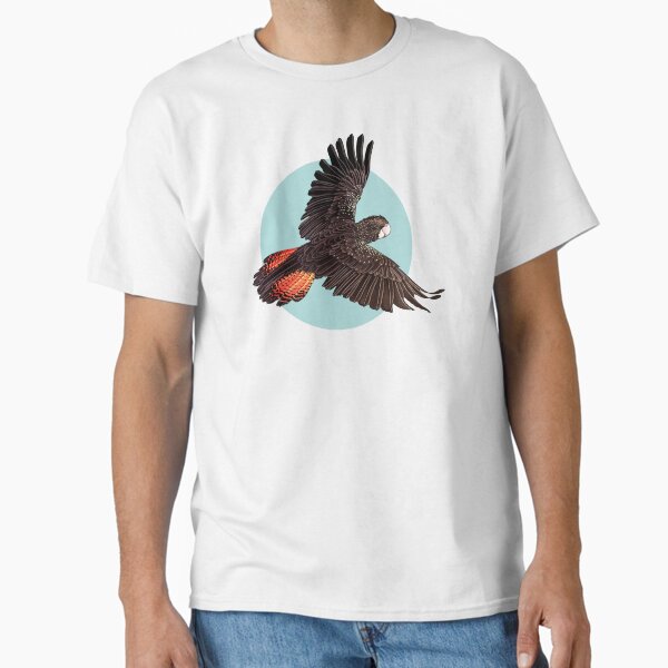 Red Tailed Black Cockatoo - Design 2 Classic T-Shirt