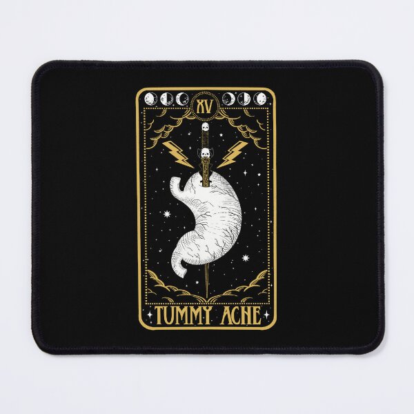 Item preview, Tummy Ache Tarot Card [Black & Gold] designed and sold by Rebalien.