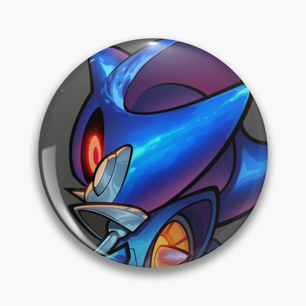 Metal Sonic 1.75 enamel pin by Keeeff Co. — House of 1000 Pins