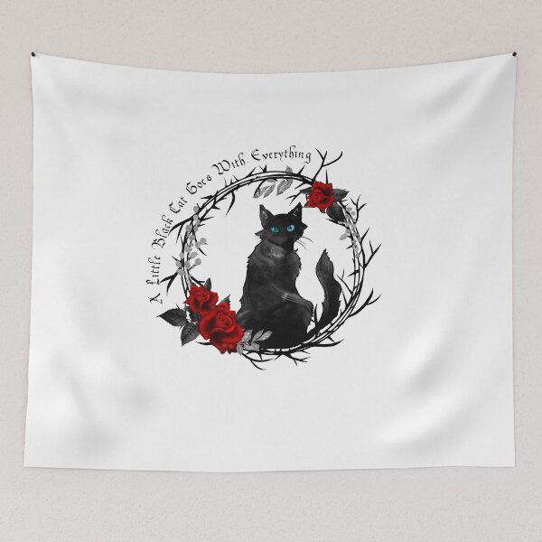 Item preview, A Little Black Cat Goes With Everything Halloween Design designed and sold by Tonya51.