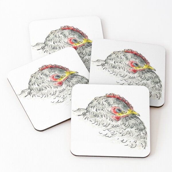 Item preview, Little cute grey hen. Almost asleep. designed and sold by janesg.