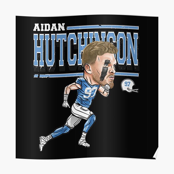 Aidan Hutchinson Caricature Detroit Football Fan T Shirt