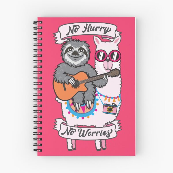 Item preview, Sloth Llama No Hurry No Worries designed and sold by plushism.