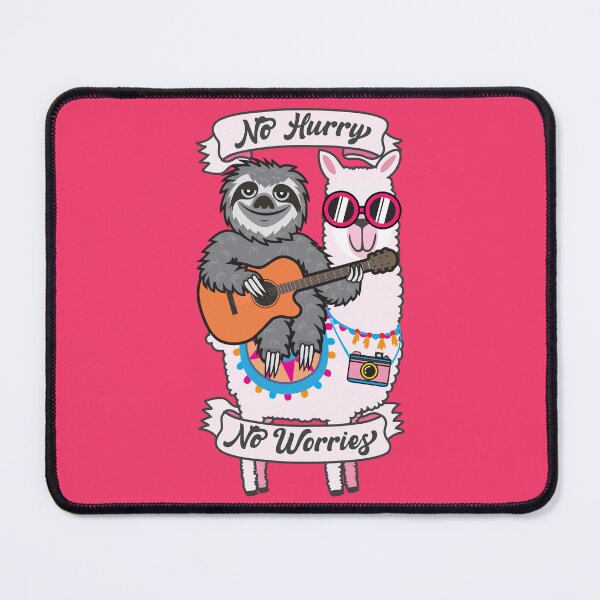 Item preview, Sloth Llama No Hurry No Worries designed and sold by plushism.