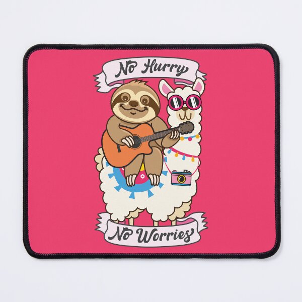 Item preview, Cute Sloth Llama No Hurry No Worries designed and sold by plushism.