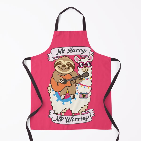 Item preview, Cute Sloth Llama No Hurry No Worries designed and sold by plushism.