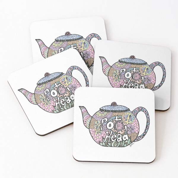 Item preview, Tea Pot Head designed and sold by Julie Erin Designs.