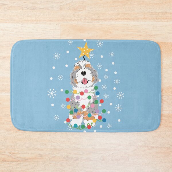 Item preview, Blue Merle Bernedoodle Christmas Tree designed and sold by Lulupainting.