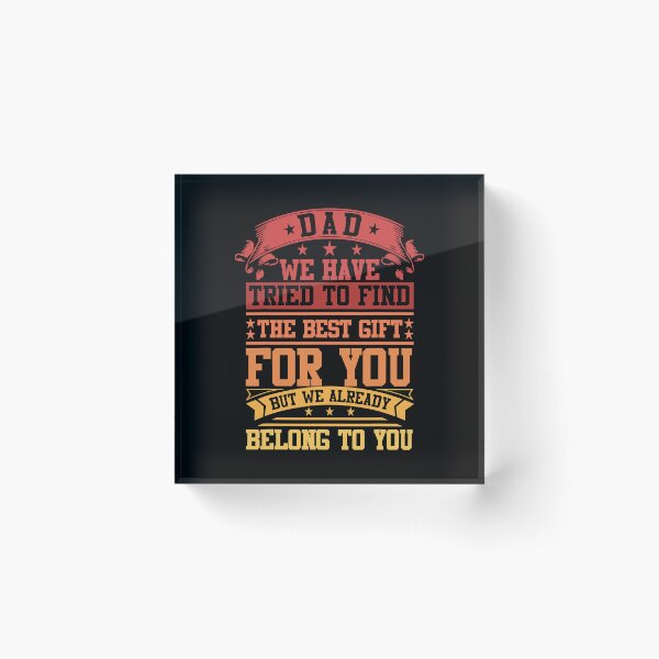 Artikelvorschau, Papa, wir haben versucht, das beste Geschenk für dich zu finden. Lustiger Vatertag entworfen und verkauft von Abaddon-art.
