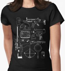 Playerunknown's Battlegrounds The Arsenal - PUBG White Women's Fitted T-Shirt