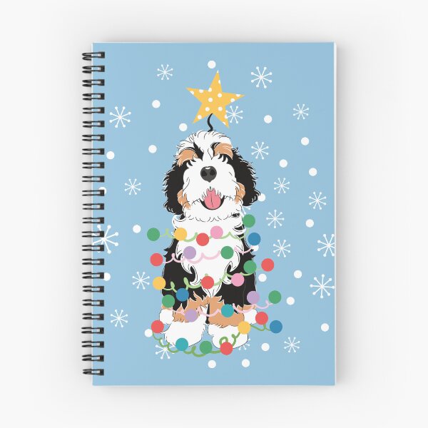 Item preview, Tri Color Bernedoodle Christmas Tree designed and sold by Lulupainting.