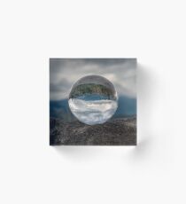 ORB In Mountain Valleys Acrylic Block
