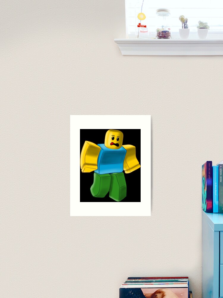 Roblox Oof Noob Canvas Print by DevotHicken