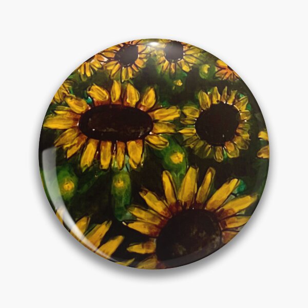 Item preview, Warm sunset sunflower colorful mountain landscape  designed and sold by Sorbelloart.