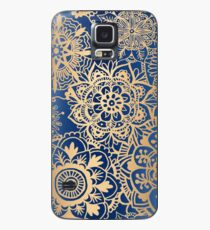 Funda/vinilo para Samsung Galaxy Patrón de mandala azul y oro