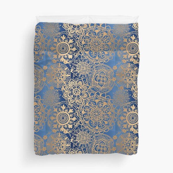 Item preview, Blue and Gold Mandala Pattern designed and sold by Julie Erin Designs.