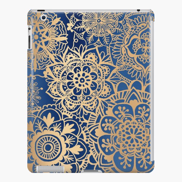 Blue and Gold Mandala Pattern iPad Snap Case