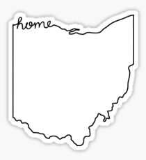 Ohio Home State Outline Sticker
