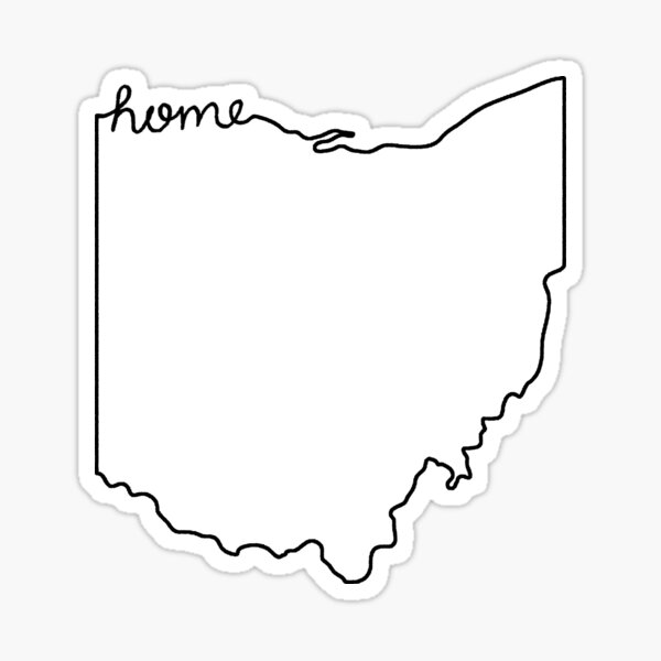 Ohio Home State Outline Sticker