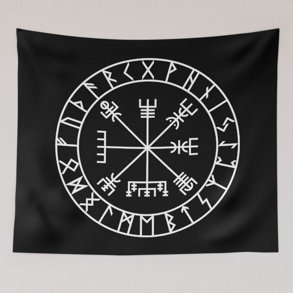 Item preview, Vegvísir PATH GUIDE and Elder Futhark RUNES designed and sold by Bright Wolf.