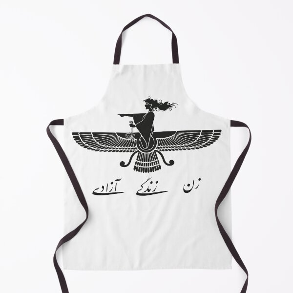 Item preview, Woman Life Freedom Persian Goddess Ahuramazda Faravahar. Persian/Farsi. Black Logo. designed and sold by idyninc.