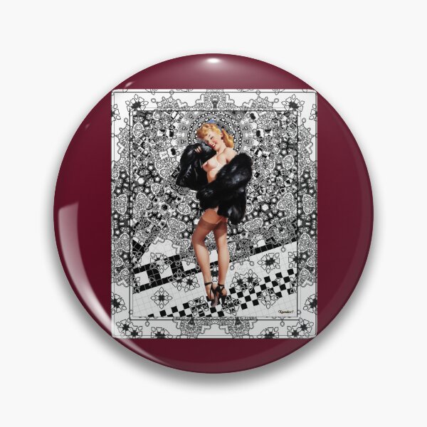 Item preview, Black Mink by Gil Elvgren Remastered Vintage Retro Xzendor7 Art Reproductions  designed and sold by martinezArts.