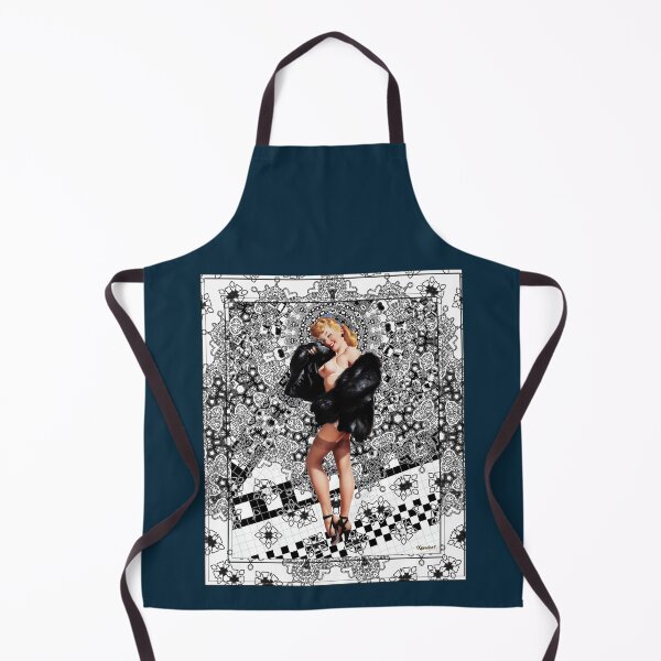 Item preview, Black Mink by Gil Elvgren Remastered Vintage Retro Xzendor7 Art Reproductions  designed and sold by martinezArts.