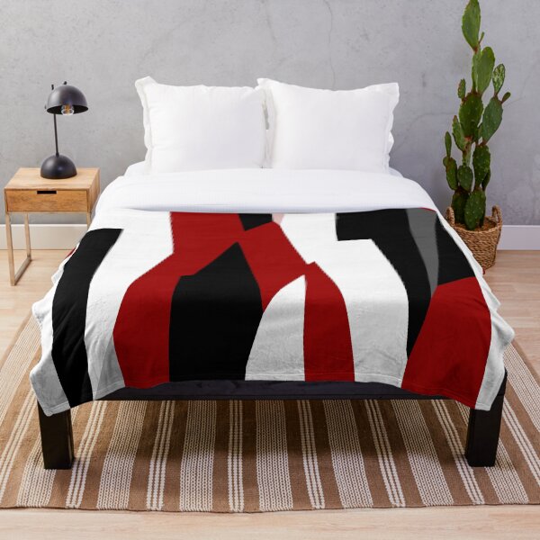 Item preview, red black and white abstract designed and sold by Christy Leigh.