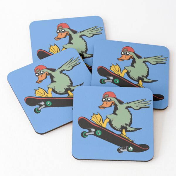 Item preview, Skateboarder Duck designed and sold by FlippinTurtles.
