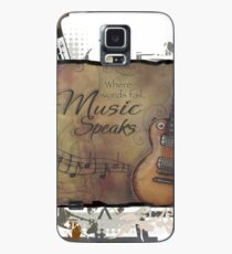 Wo Worte fehlen spricht Musik Hülle & Klebefolie für Samsung Galaxy