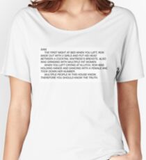 the letter Women's Relaxed Fit T-Shirt