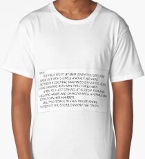 the letter Long T-Shirt