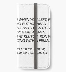 the letter iPhone Wallet/Case/Skin