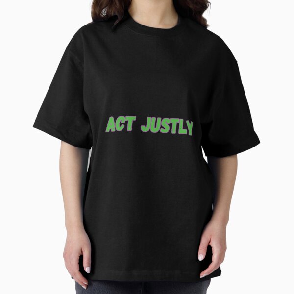 Vista previa del artículo con la obra «actuar con justicia», diseñado y vendido por variant designer.