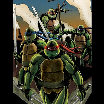 Ninja Turtles Happy Birthday Funny Art Board Print for Sale by GambleUS