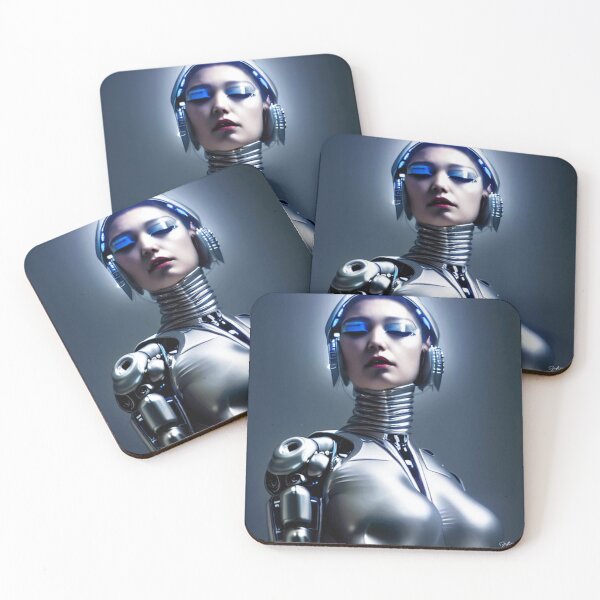 Item preview, SILVER ROBOT GIRL #001 designed and sold by RICK-TURNER.