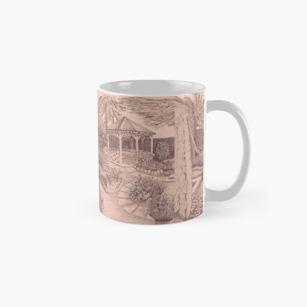 Pink Backyard Paradise Classic Mug